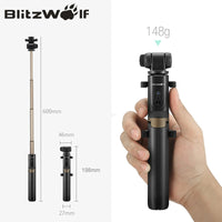 BlitzWolf BS3 Универсальный беспроводной Bluetooth Selfie Stick Мини Штатив Выдвижной Складной Монопод Live Stream Travel для iPhone 11 Pro X XR 8 Для Samsung Xiaomi 9 Huawei P30 Pro Смартфон