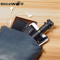 BlitzWolf BS3 Универсальный беспроводной Bluetooth Selfie Stick Мини Штатив Выдвижной Складной Монопод Live Stream Travel для iPhone 11 Pro X XR 8 Для Samsung Xiaomi 9 Huawei P30 Pro Смартфон