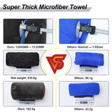 Car Detailing 1200GSM Car Wash 1000GSM Microfiber Towel Car Cleaning Drying Auto Washing Cloth Micro fiber Rag Cars Detailing